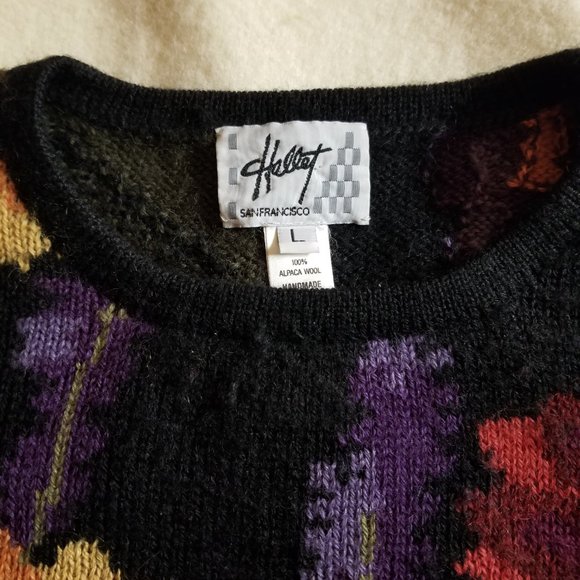 Vintage Alpaca Handknit Sweater, Crewneck, Women's sz L - Picture 2 of 10